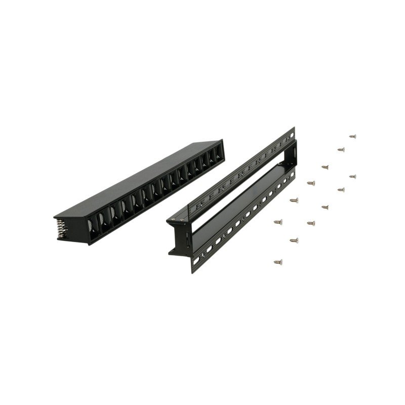 Spot LED encastrable linéaire 30W pour placo – UGR18 - IRC90 – Noir