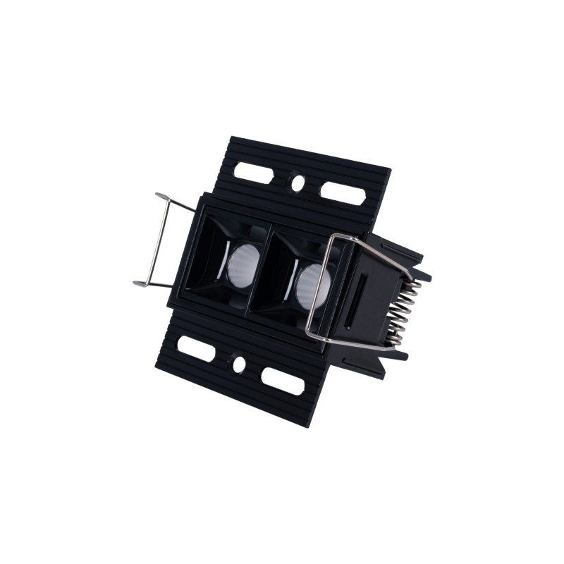 Spot LED encastrable pour intégration placo - 4W - UGR18 - IRC90 - Noir