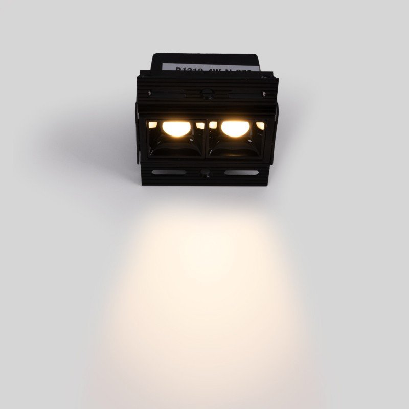 Spot LED encastrable pour intégration placo - 4W - UGR18 - IRC90 - Noir