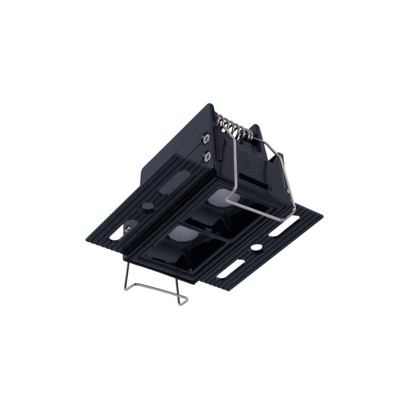 Spot LED encastrable pour intégration placo - 4W - UGR18 - IRC90 - Noir