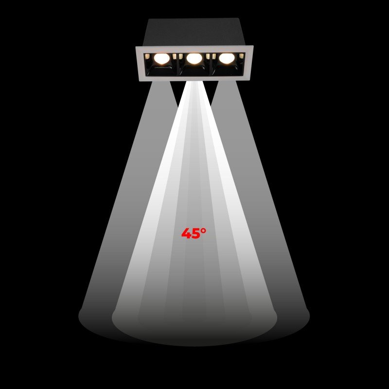 Spot LED encastrable 6W – Ultra confort UGR18