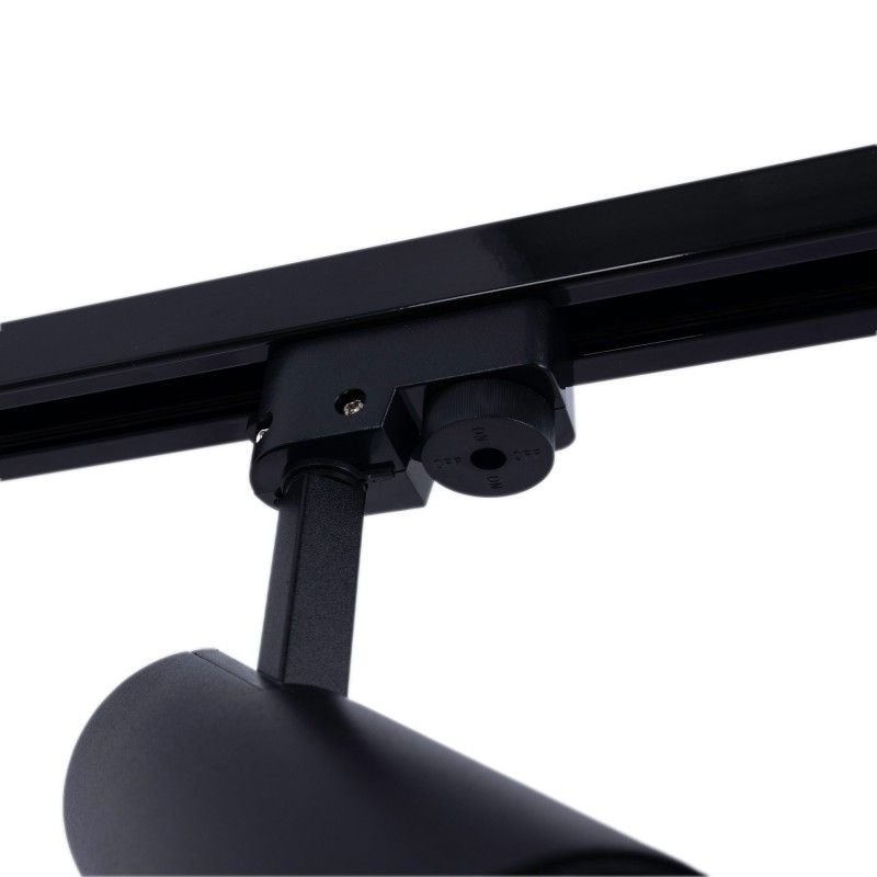 Projecteur LED sur rail monophasé - CCT lumière réglable sur 3 tonalités de 3000K à 6500K - 10W - IRC 90 - Driver KGP - Noir