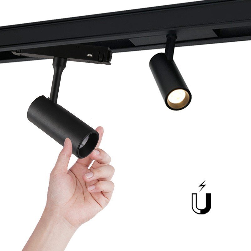 Spot Magnétique pour Commerces 6W – Ultra IRC90 – Noir