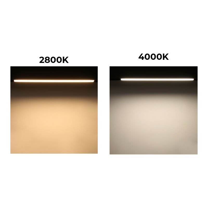 Spot LED rail magnétique 10W – Opale – Noir