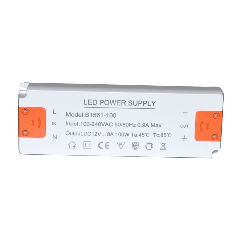 Alimentation LED 12V - 100W - IP20 extra plate
