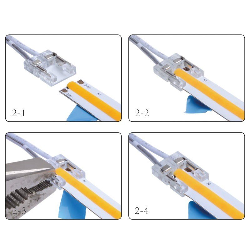 Connecteur ruban LED 10mm – Haute performance – Sans soudure