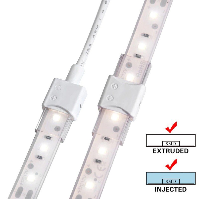 Connecteur Étanche Ruban LED 10mm 2 Pins – IP68