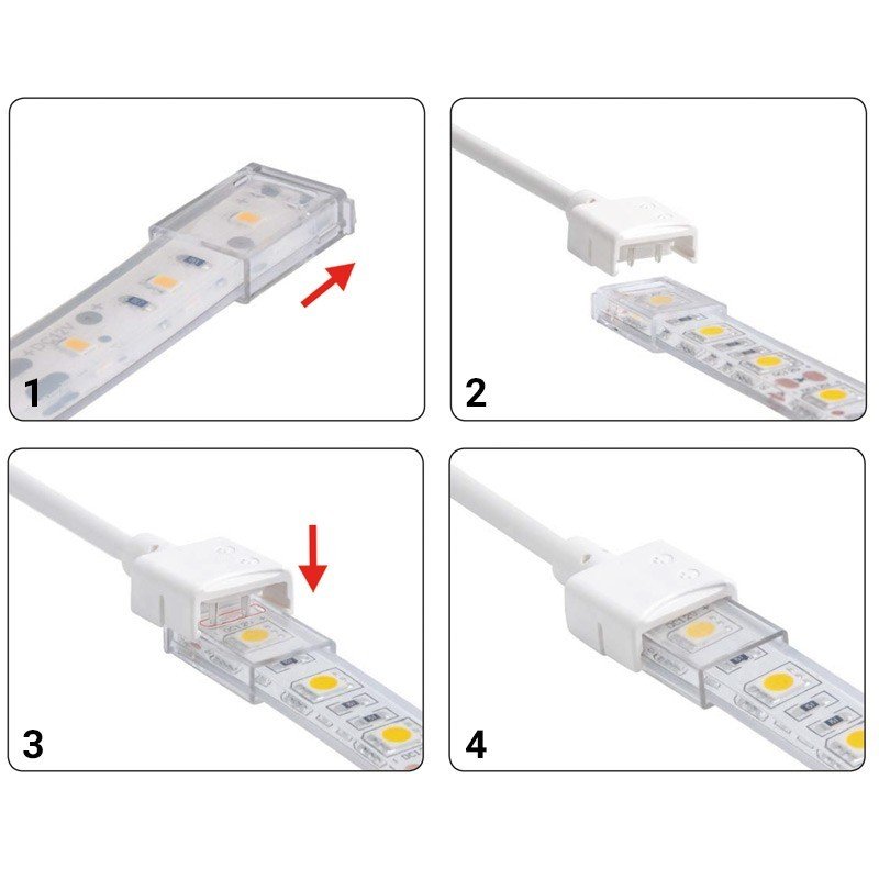 Connecteur ruban LED CCT 10mm – Haute performance IP68