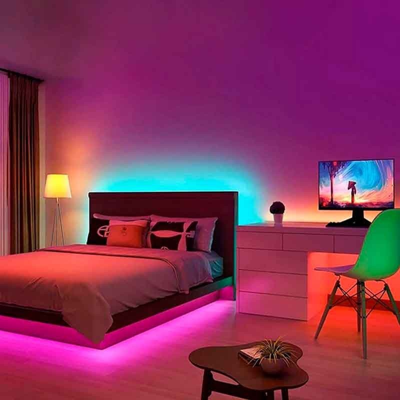 Ruban LED RGB 5m 24W – Haute performance – Ambiance déco