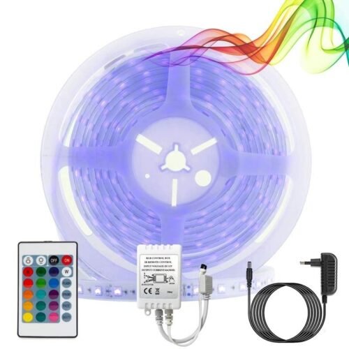 Kit Ruban LED RGB 5m 24W – Haute performance – Ambiance déco