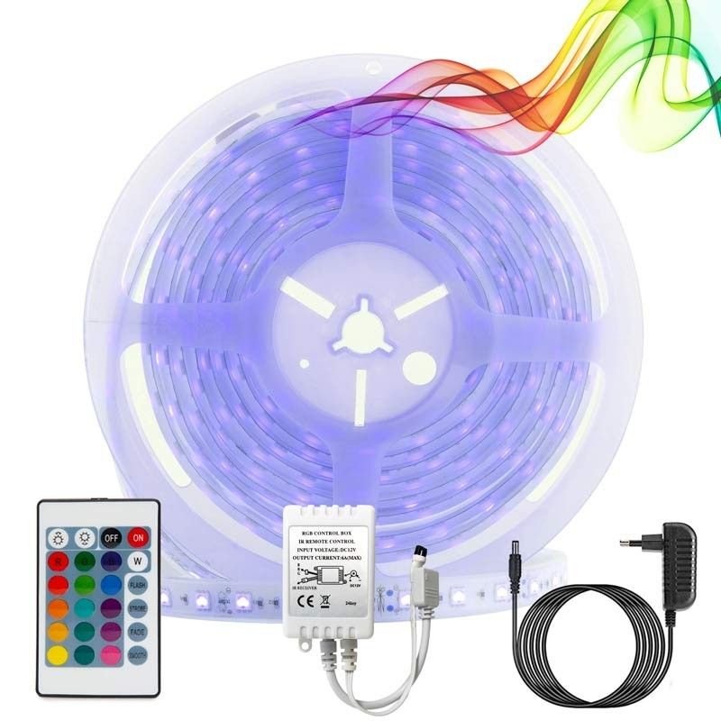 Ruban LED RGB 5m 24W – Haute performance – Ambiance déco-thumb