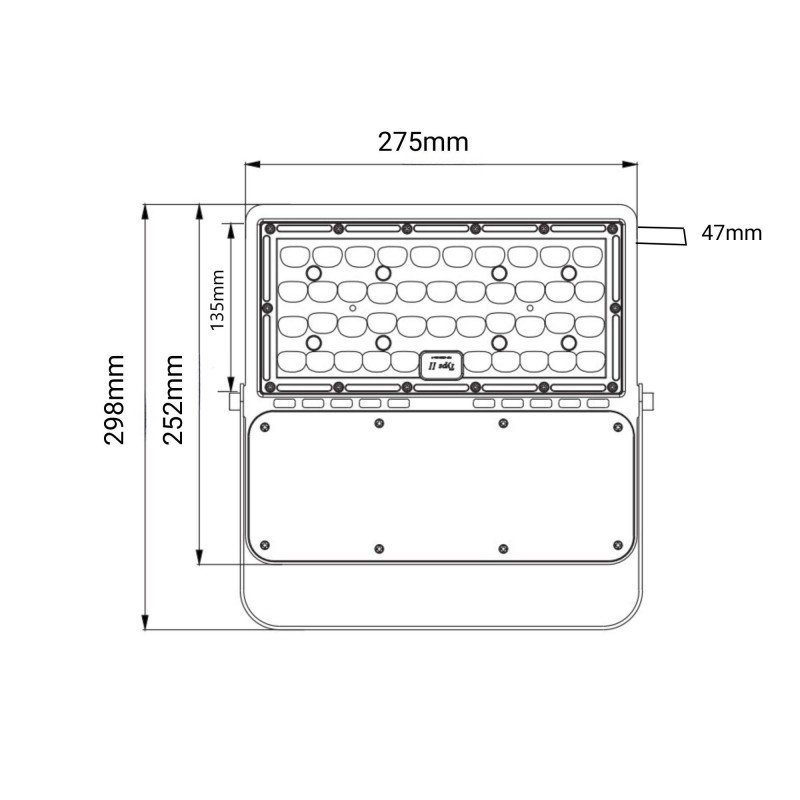 Projecteur LED asymétrique 150W – Puissant IP65 – Professionnel