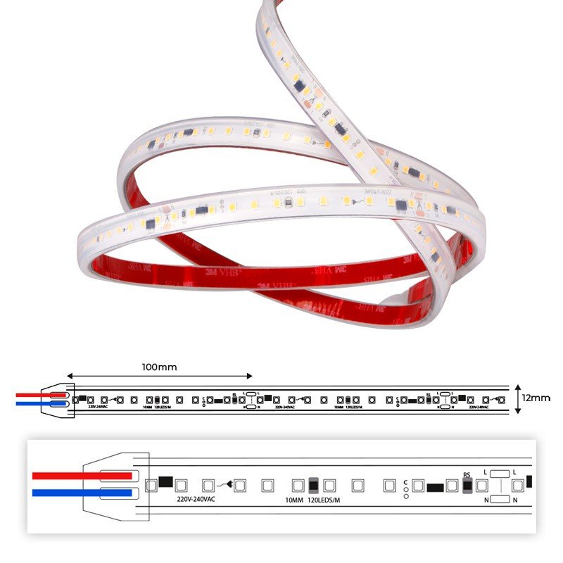 Ruban LED 230V 75W – Haute performance IP67 – Extérieur