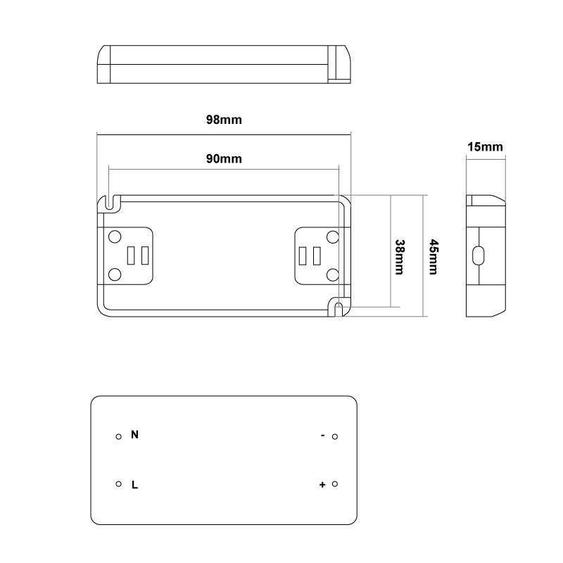 Alimentation LED 24V 12W – Ultra Extra Plate – IP20 3 Alimentation LED 24V 12W – Ultra Extra Plate – IP20 – Image 3