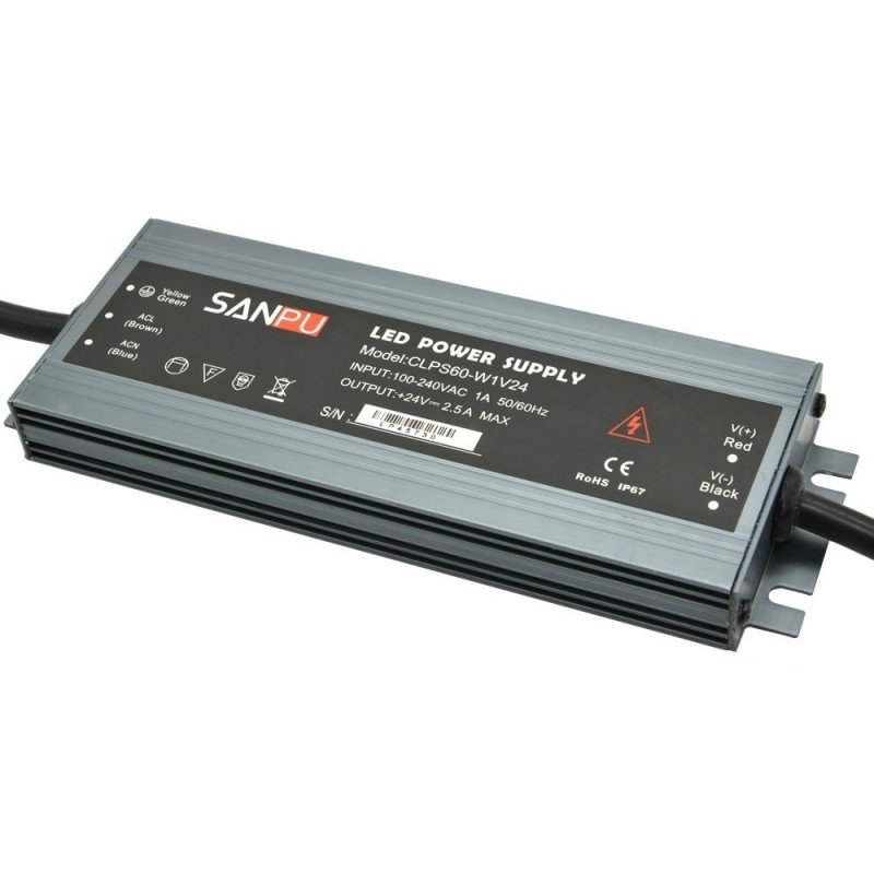 Transformateur LED 24V 60W – IP67 Garanti – Extérieur 3 Transformateur LED 24V 60W – IP67 Garanti – Extérieur