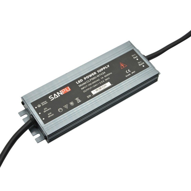 Transformateur LED 24V 60W – IP67 Garanti – Extérieur 6 Transformateur LED 24V 60W – IP67 Garanti – Extérieur