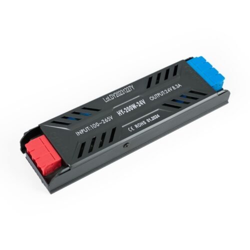 Alimentation LED 24V 200W – 8.3A – Barrette de connexion rapide – pour intérieur