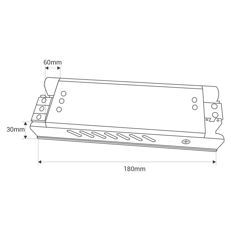 Alimentation LED 24V 250W extra-plate - 10.4A - IP20 9 Alimentation LED 24V 250W extra-plate - 10.4A - IP20 – Image 9