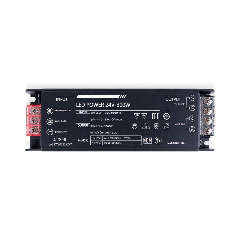 Alimentation LED 24V 300W extra-plate – 12.5A - Haute performance 2 Alimentation LED 24V 300W extra-plate – 12.5A - Haute performance – Image 2