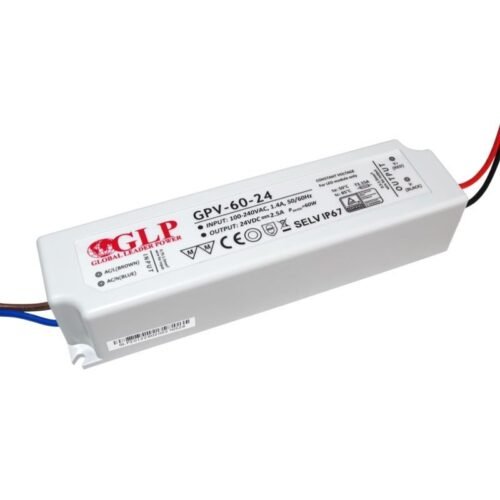 Alimentation LED 24V DC – 60W – étanche IP67 – GLP