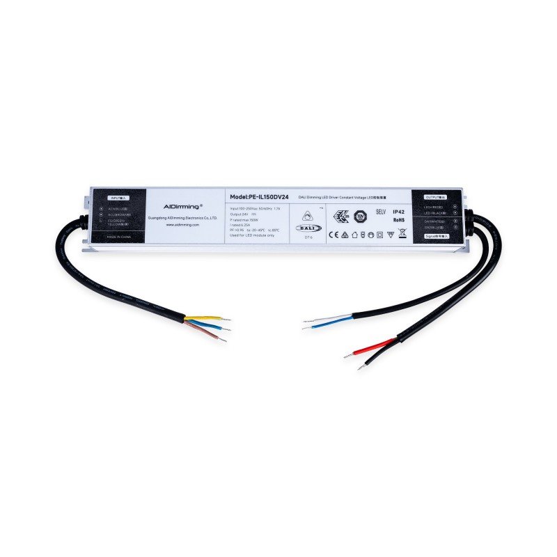 Alimentation LED 24V 150W – DALI DT6 Puissante - 6,25A 1 Alimentation LED 24V 150W – DALI DT6 Puissante - 6,25A