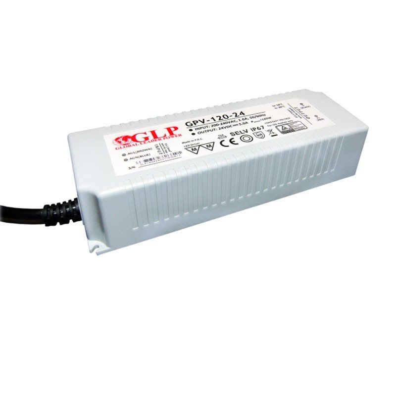 Alimentation LED 24V DC - 120W - Étanche IP67 - GLP 1 Alimentation LED 24V DC - 120W - Étanche IP67 - GLP