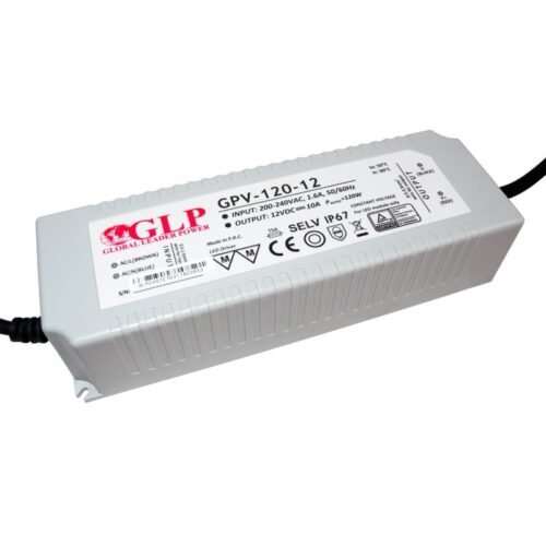Alimentation LED 12V 120W – GLP – IP67 Extérieur