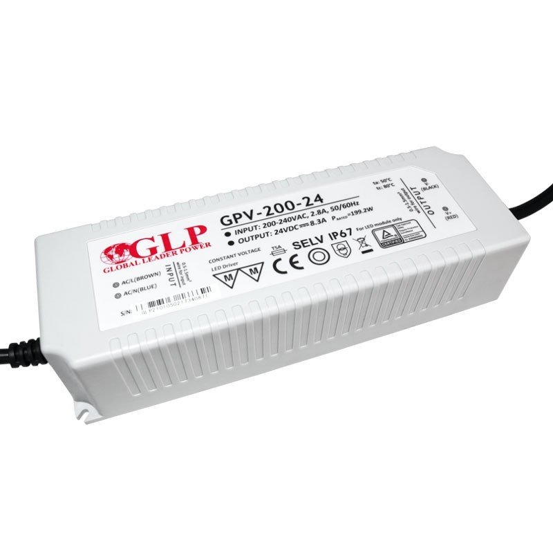 Alimentation LED étanche 200W 24V - étanche IP67 - GLP 1 Alimentation LED étanche 200W 24V - étanche IP67 - GLP
