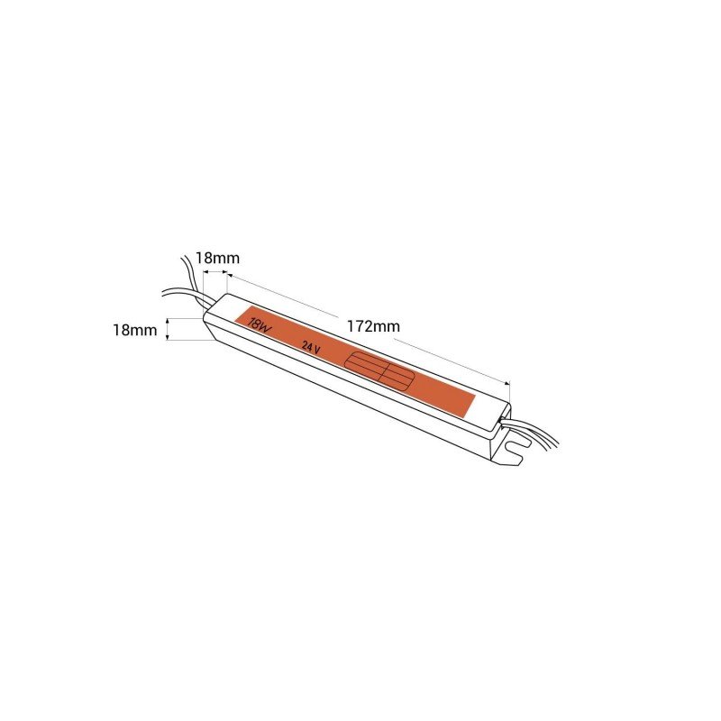 Alimentation LED 24V 18W – Ultra Extra Plate – Intérieur IP20 3 Alimentation LED 24V 18W – Ultra Extra Plate – Intérieur IP20