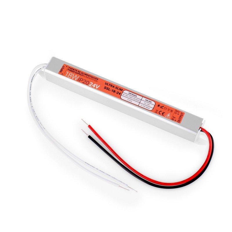 Alimentation LED 24V 18W – Ultra Extra Plate – Intérieur IP20 4 Alimentation LED 24V 18W – Ultra Extra Plate – Intérieur IP20