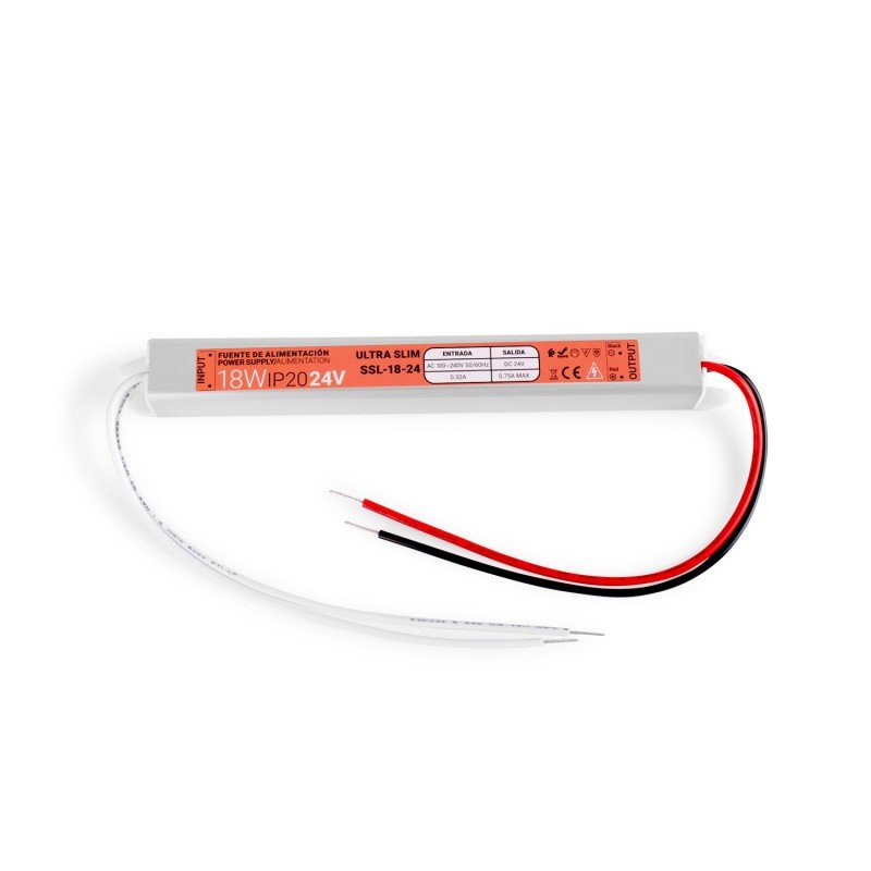 Alimentation LED 24V 18W – Ultra Extra Plate – Intérieur IP20 1 Alimentation LED 24V 18W – Ultra Extra Plate – Intérieur IP20