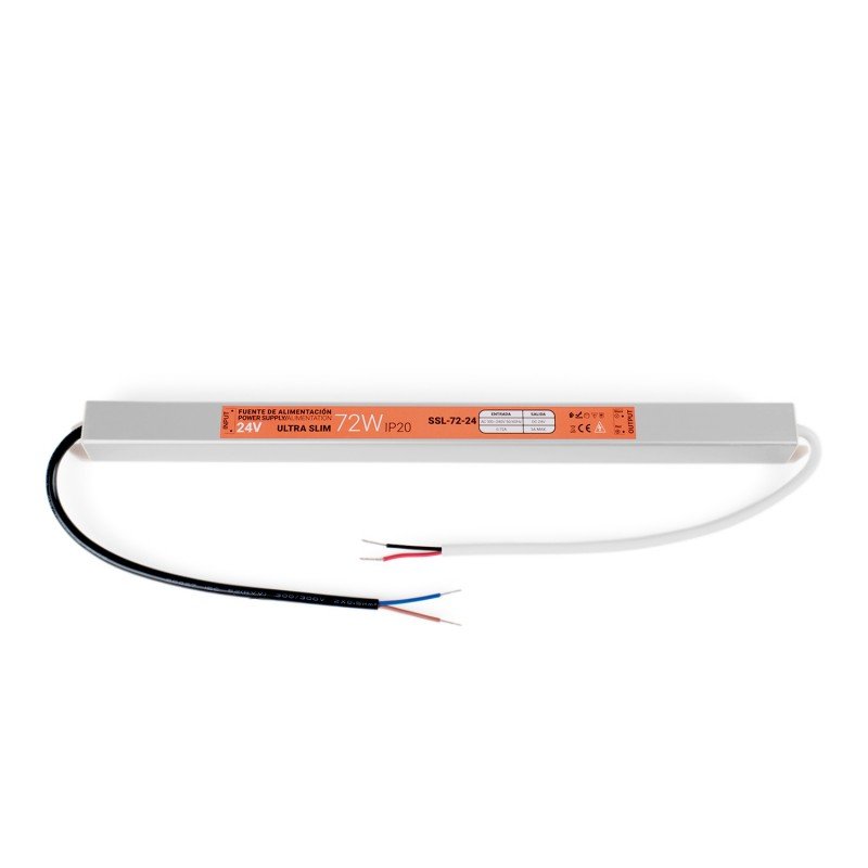 Alimentation LED 24V 72W extra plate - IP20 1 Alimentation LED 24V 72W extra plate - IP20