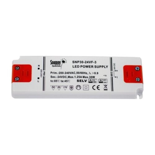 Transformateur 24V 30W extra-plat 1.25A – IP20