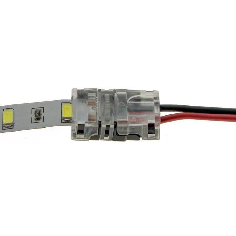 Connecteur ruban LED 10mm – Certifié 2 Broches IP20 2 Connecteur ruban LED 10mm – Certifié 2 Broches IP20