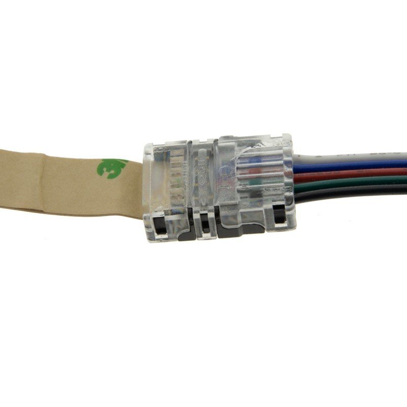 Connecteur ruban LED RGBW 12mm – Certifié 5 Broches IP20 4 Connecteur ruban LED RGBW 12mm – Certifié 5 Broches IP20