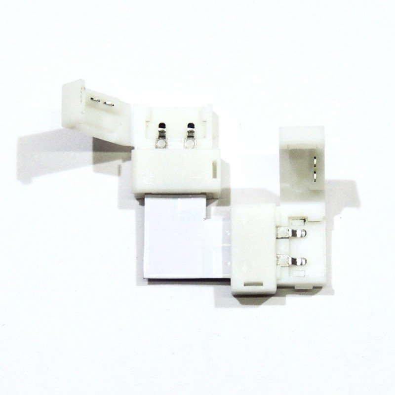 Connecteur d'angle ruban à ruban LED 10mm 90º 4 Connecteur angle ruban LED 10mm – Ultra 90° – IP20 Certifié