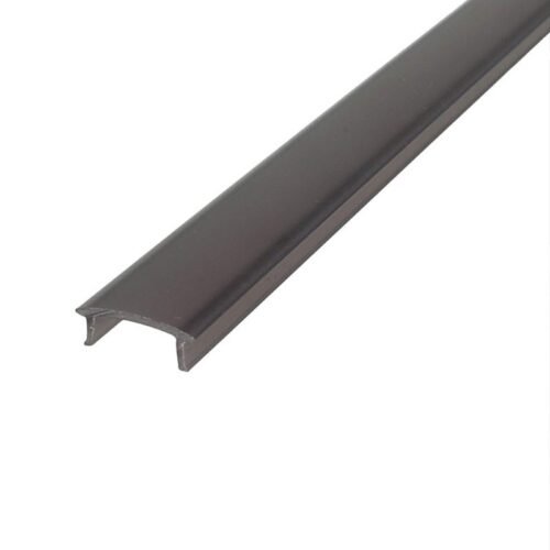 Diffuseur noir profilé LED 17mm – Professionnel – Finition invisible