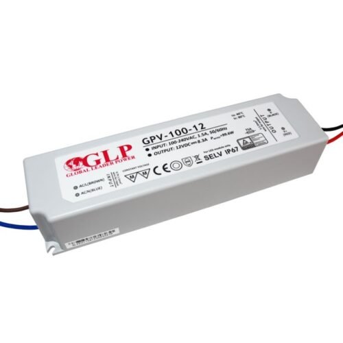 Alimentation LED 12V DC – 100W – étanche IP67 – GLP