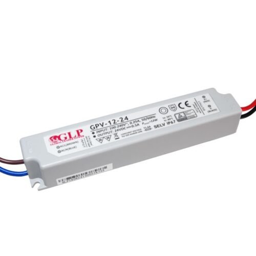 Alimentation LED 24V 12W – GLP – Extérieur IP67