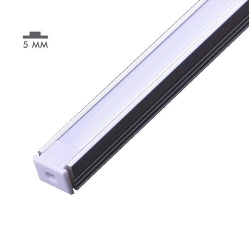 Profilé aluminium LED 8×12 mm – Professionnel – Saillie 2 m