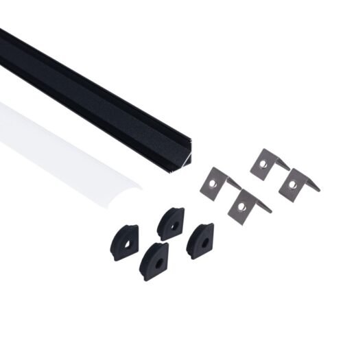Profilé angle LED 15,8×15,8mm – Ultra – Surface 2 m