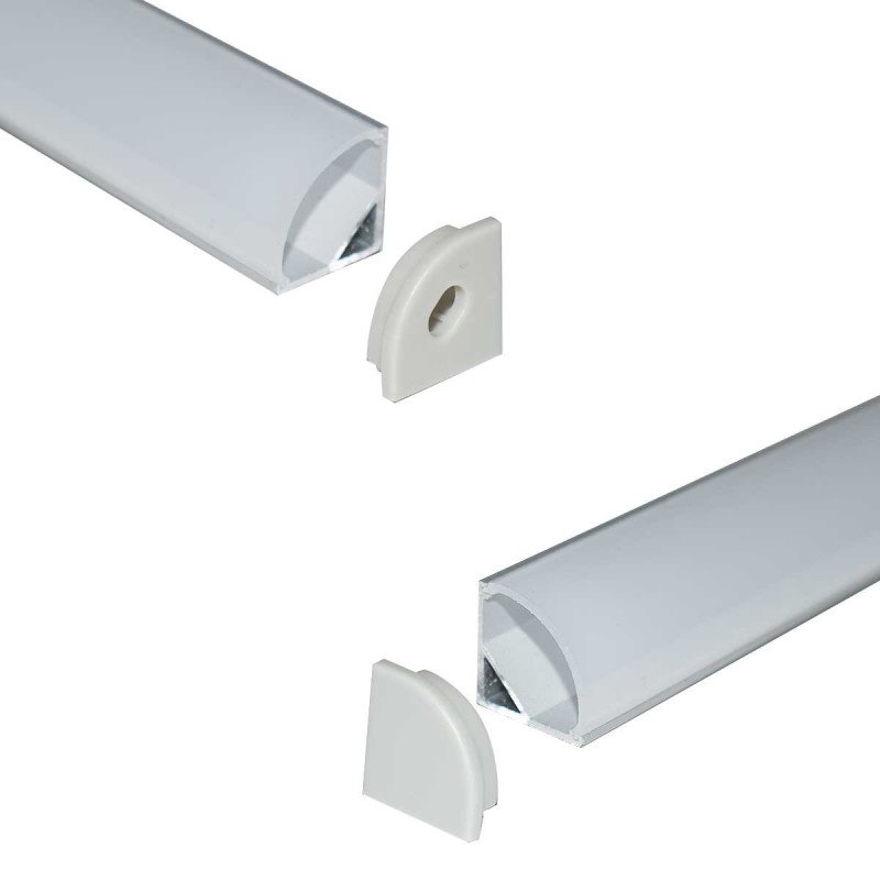 Profilé angle LED 16x16mm – Ultra – Éclairage 45° 9 Profilé angle LED 16x16mm – Ultra – Éclairage 45°