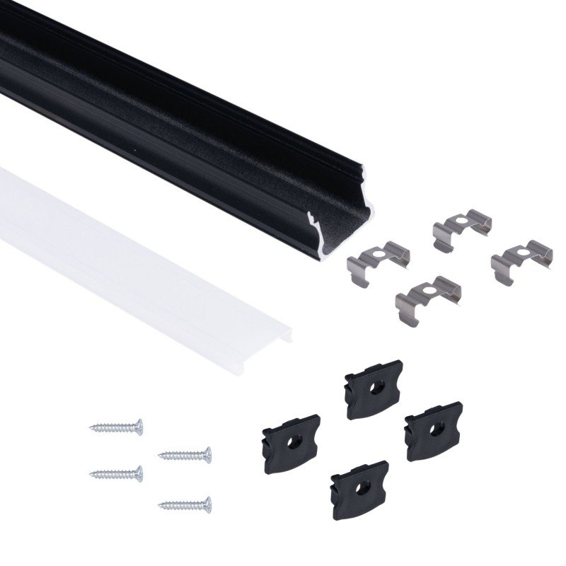 Profilé ruban LED 17,6x14,5mm – Ultra – Surface 2 m 1 Profilé ruban LED 17,6x14,5mm – Ultra – Surface 2 m