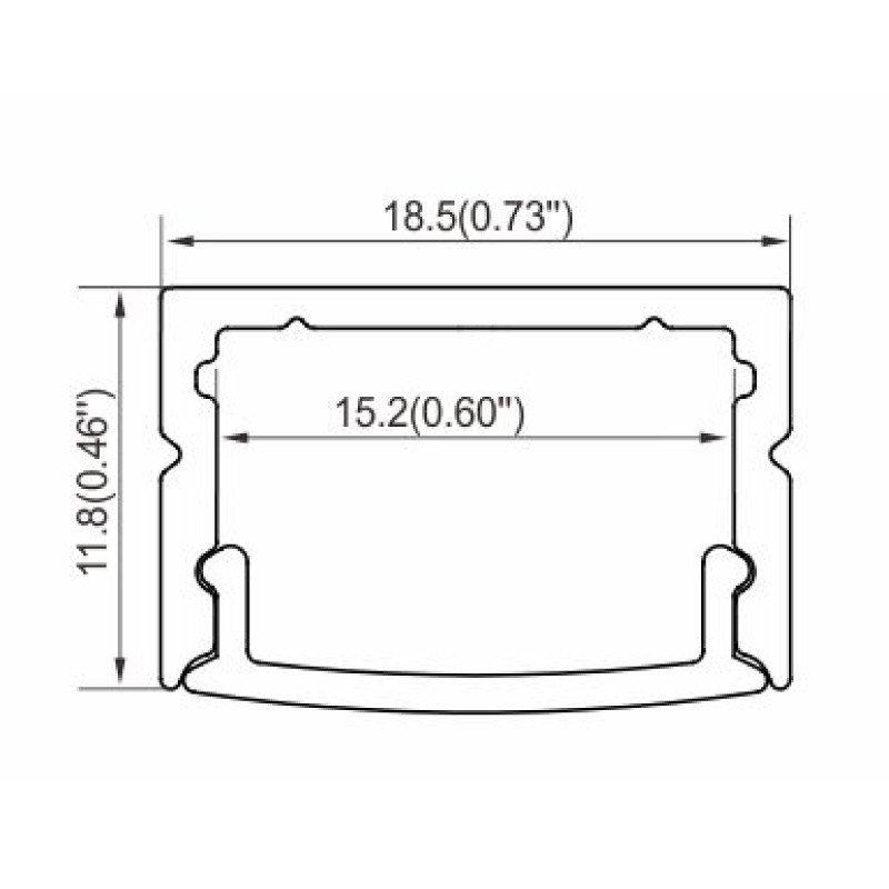 Profilé ruban LED 18x12mm – Ultra – Surface 2 m 5 Profilé ruban LED 18x12mm – Ultra – Surface 2 m