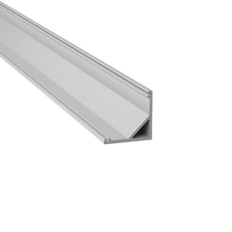 Profilé aluminium d'angle 45° 16x16 mm – Robuste – Pour ruban LED 1 Profilé aluminium d'angle 45° 16x16 mm – Robuste – Pour ruban LED