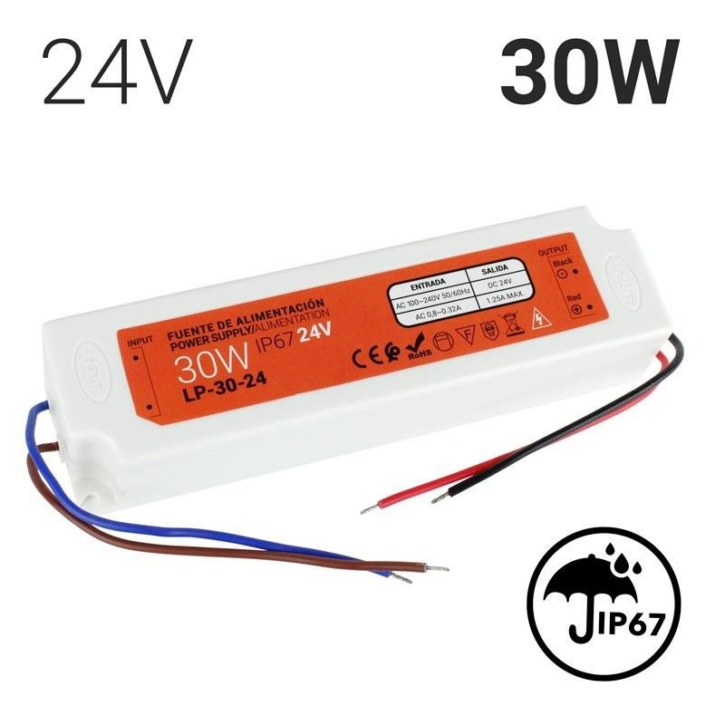 Transformateur 24V 30W - Étanche IP67 - Ultra efficace 2 Transformateur 24V 30W - Étanche IP67 - Ultra efficace