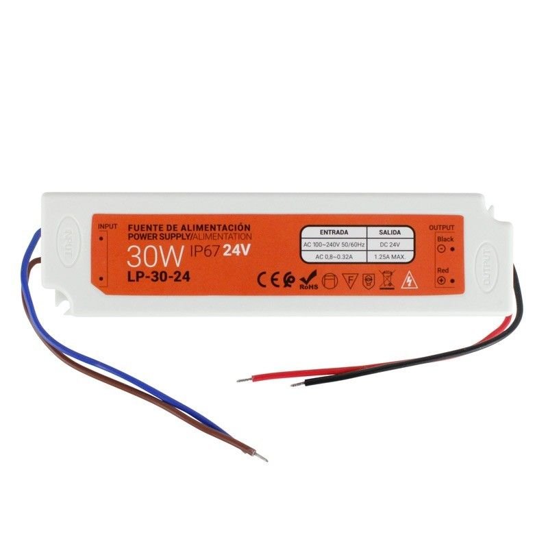 Transformateur 24V 30W - Étanche IP67 - Ultra efficace 1 Transformateur 24V 30W - Étanche IP67 - Ultra efficace