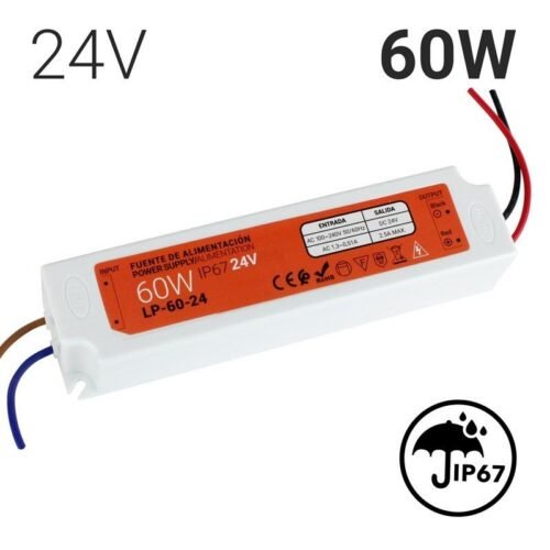 Transformateur compact 24V 60W – étanche IP67