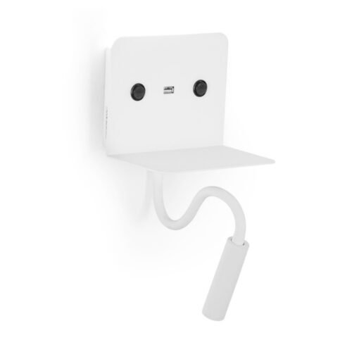 Applique murale + liseuse led « Slange » 3W + 6W avec port usb