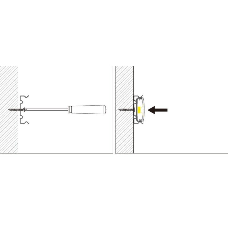 Agrafe profilé flexible LED 18x6 – Professionnel – Fixation sûre 2 Agrafe profilé flexible LED 18x6 – Professionnel – Fixation sûre – Image 2